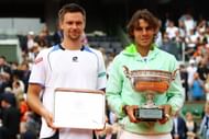 The Spaniard beat Robin Soderling (left) in the 2010 French Open final
